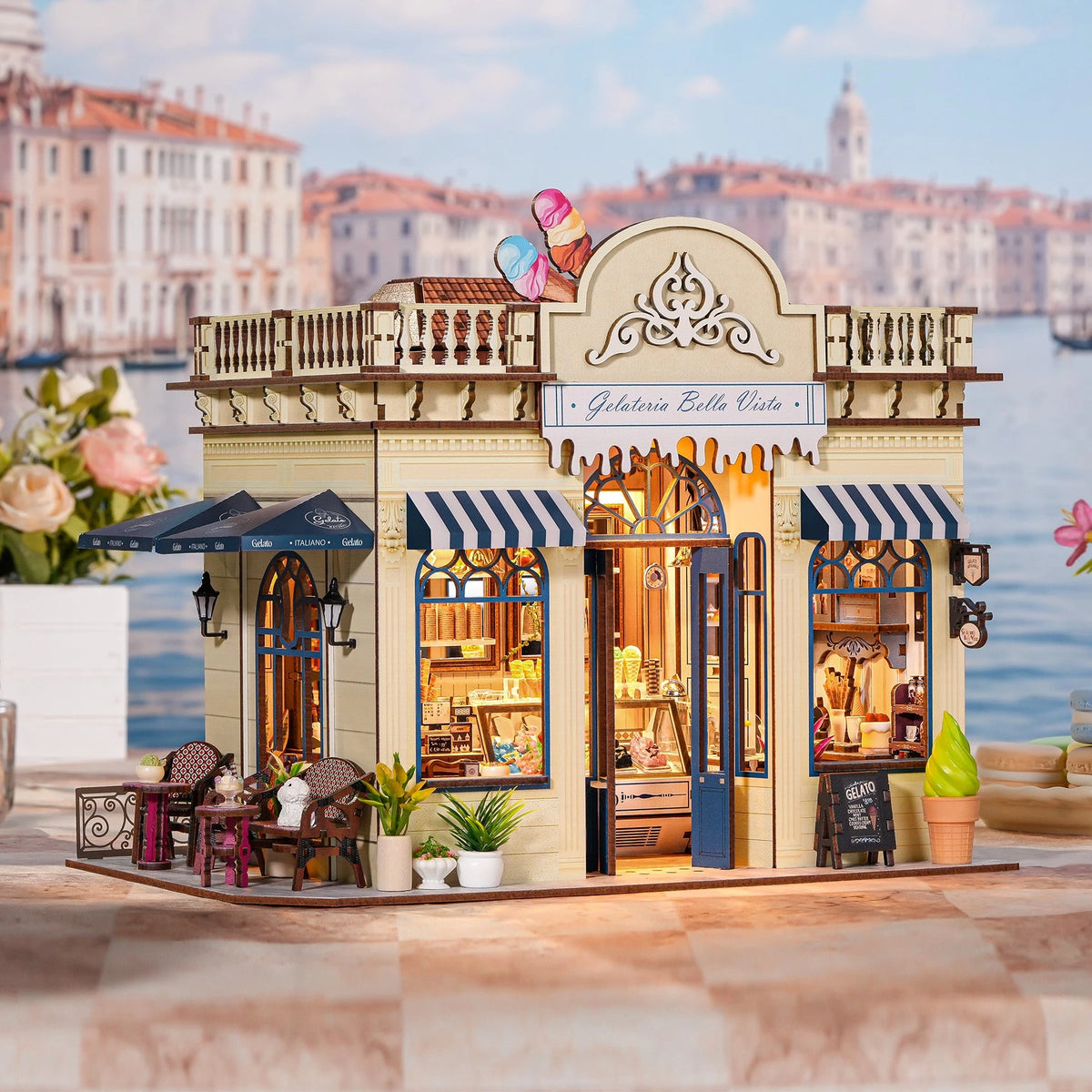 Gelateria Bella Vista DIY Miniature House Kit