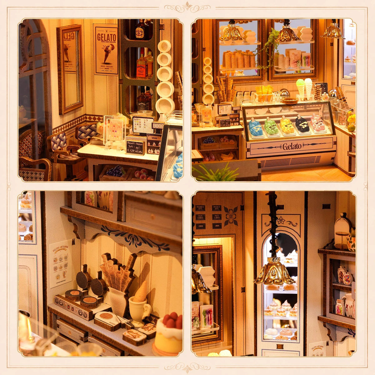 Gelateria Bella Vista DIY Miniature House Kit
