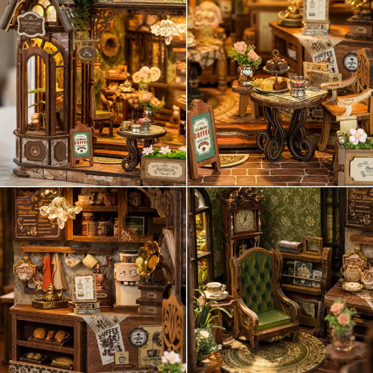 Floral Mark Café DIY Miniature House Kit