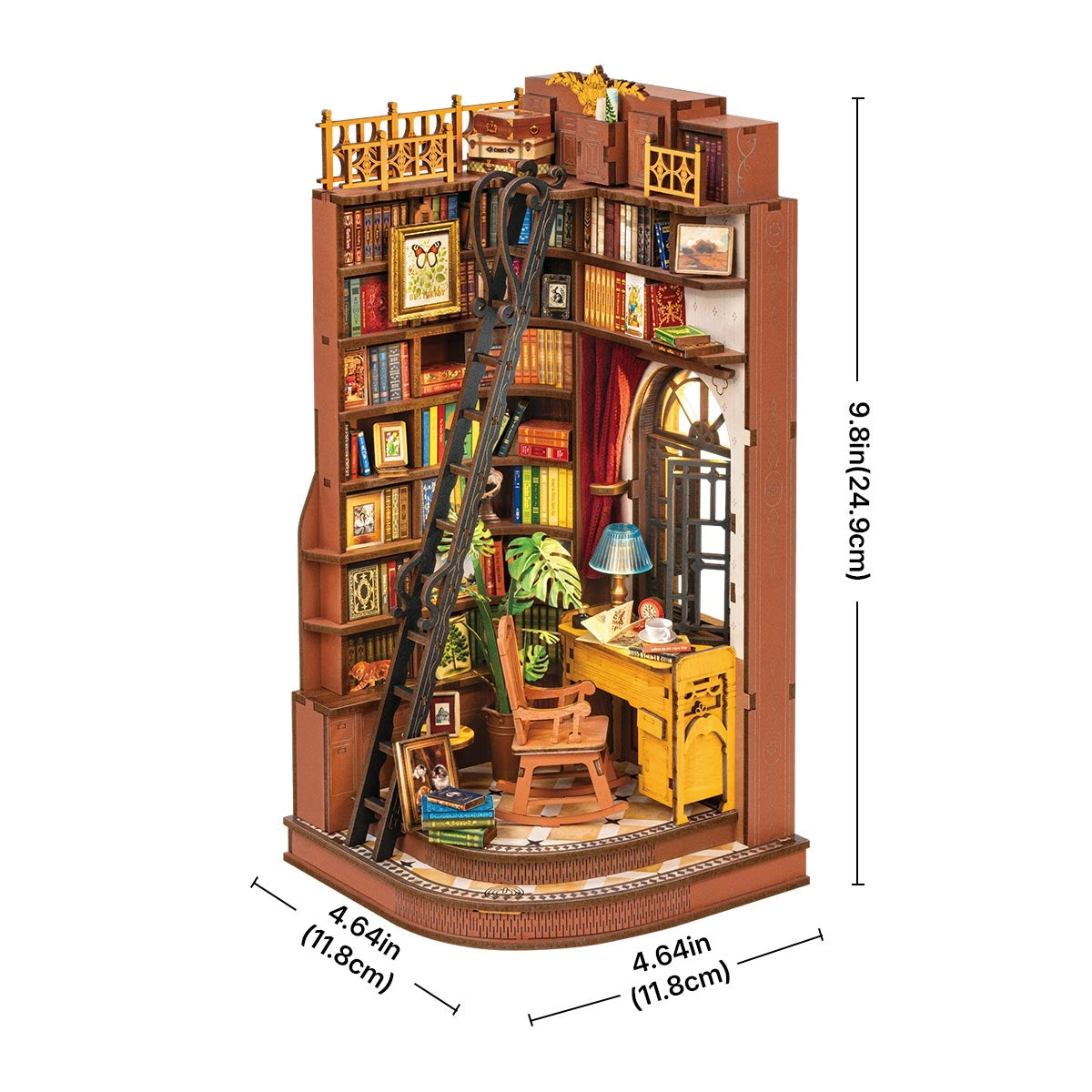 Silent Corner Study DIY Book Nook Kit