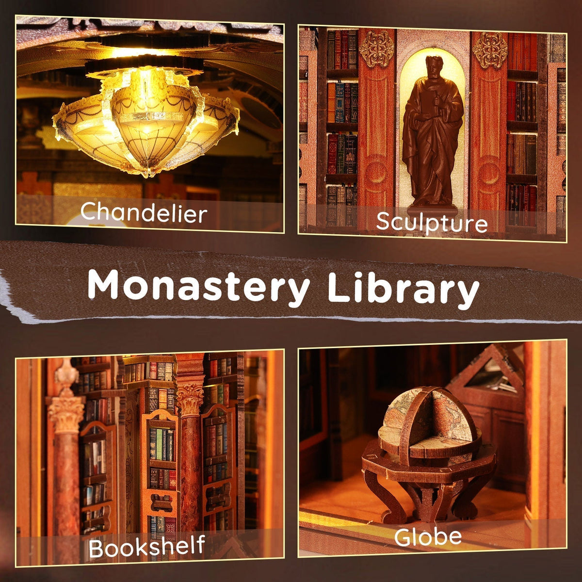 Monastery Library DIY Book Nook Kit
