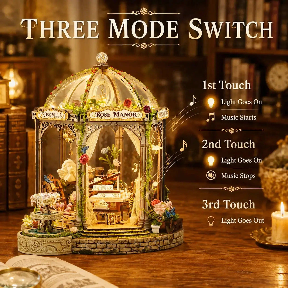Rose Manor DIY Miniature House Kit