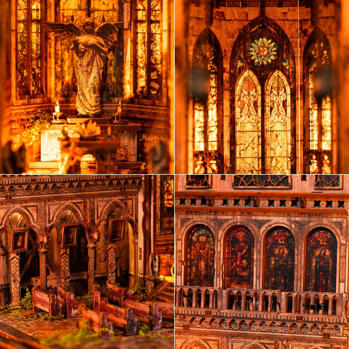 Abandoned Gothic Church DIY book nook kit