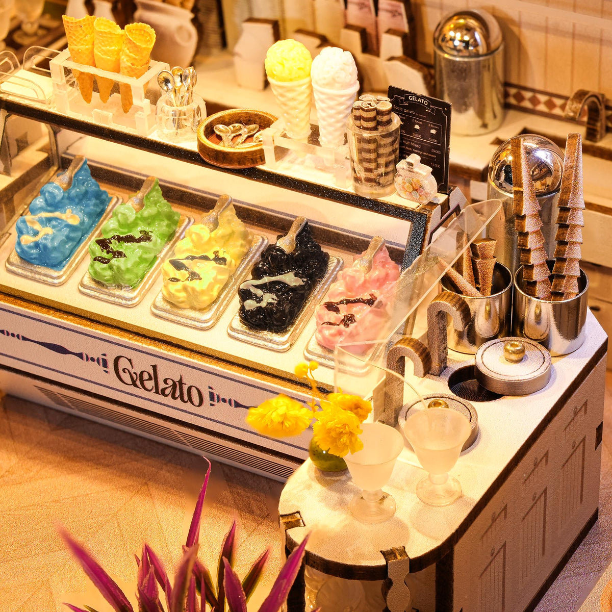 Gelateria Bella Vista DIY Miniature House Kit
