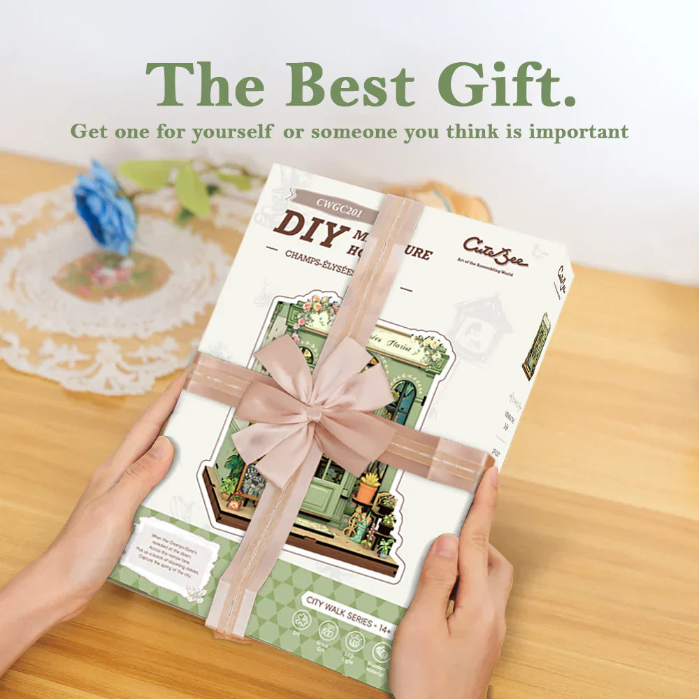 Champs-Élysées Florist DIY Miniature House Kit