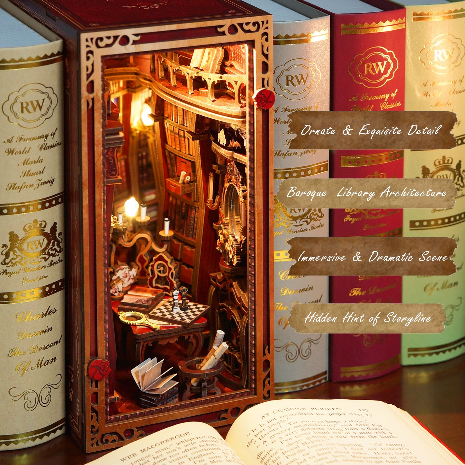 Enchanted Library DIY Book Nook Kit