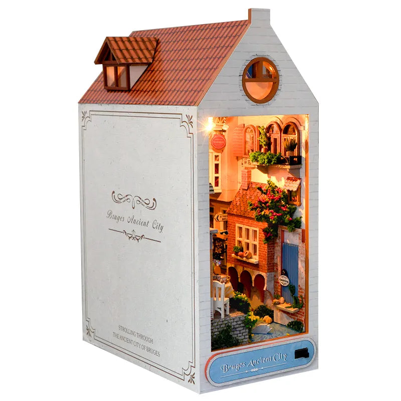 Bruges Ancient City DIY Book Nook Kit