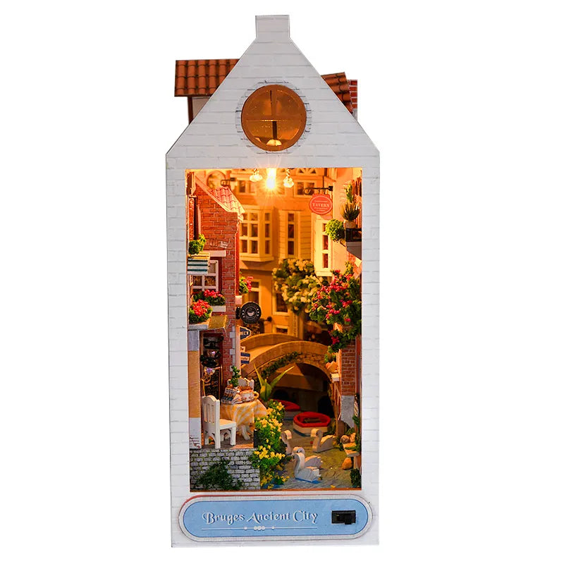 Bruges Ancient City DIY Book Nook Kit