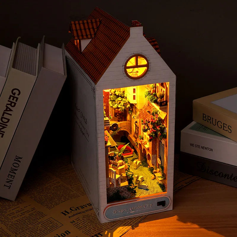 Bruges Ancient City DIY Book Nook Kit