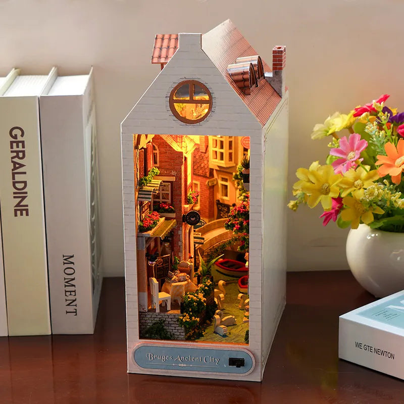Bruges Ancient City DIY Book Nook Kit