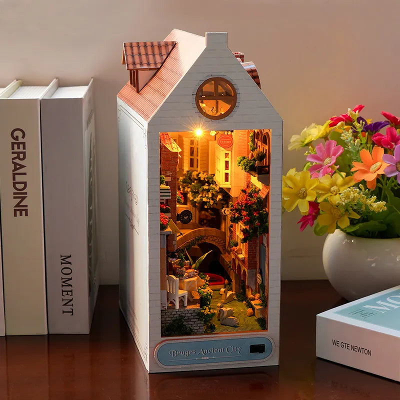 Bruges Ancient City DIY Book Nook Kit