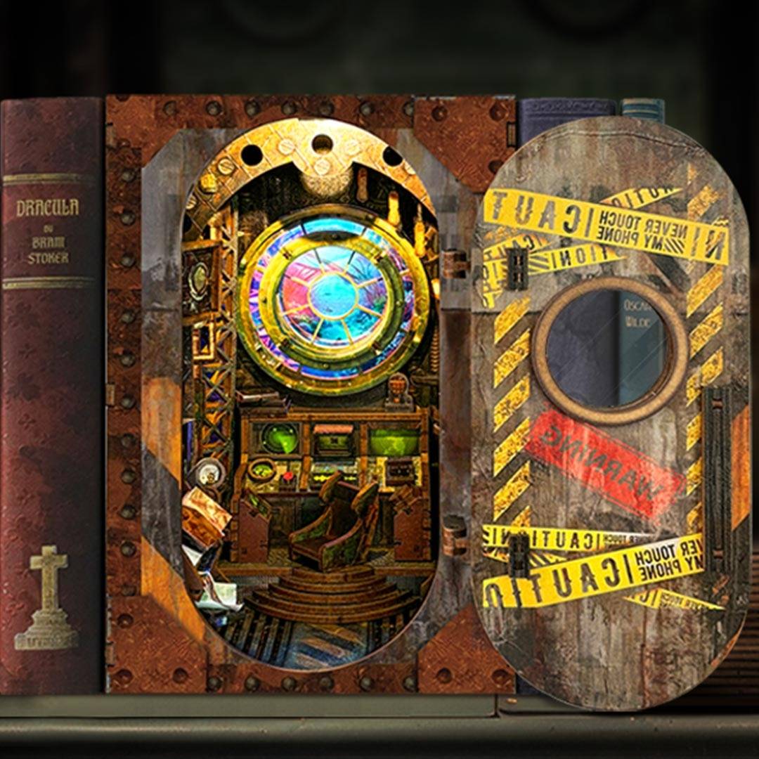 Deep Sea Submarine DIY Book Nook Kit