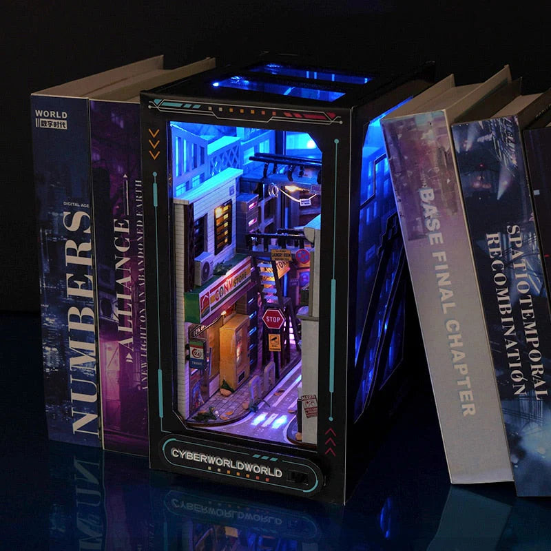 Cyberpunk DIY Book Nook Kit