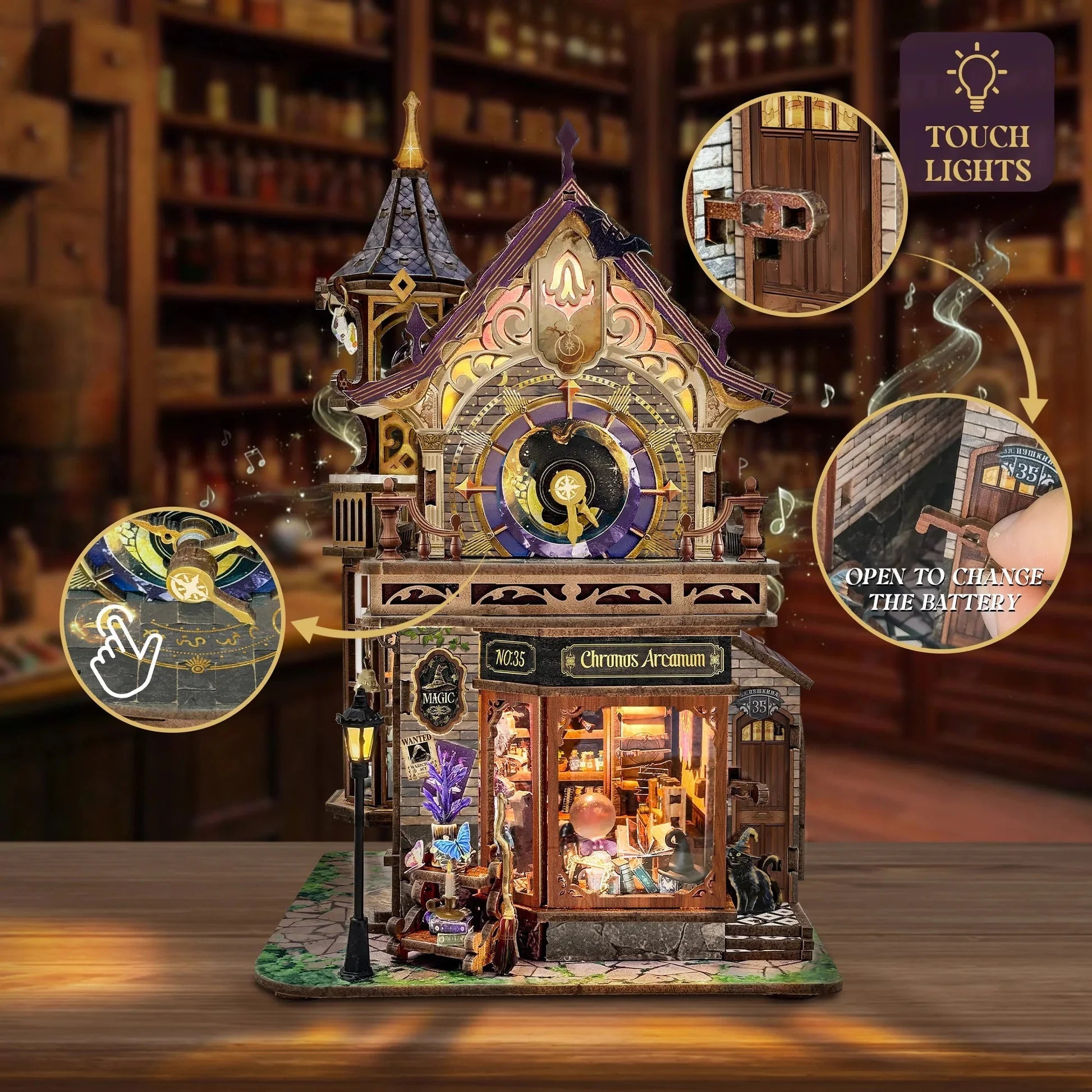 Magic Moon Tower DIY Miniature House Kit