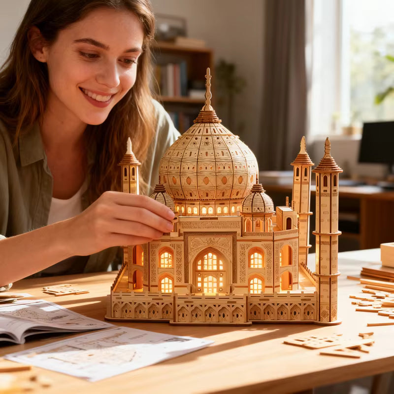 Taj Mahal 3D Wooden Puzzle Kit