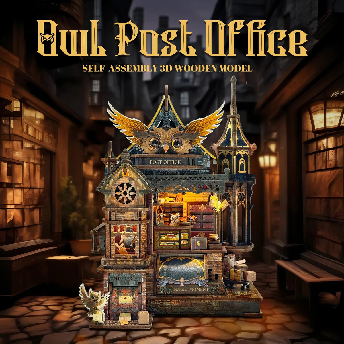 Owl Post Office DIY Miniature House Kit