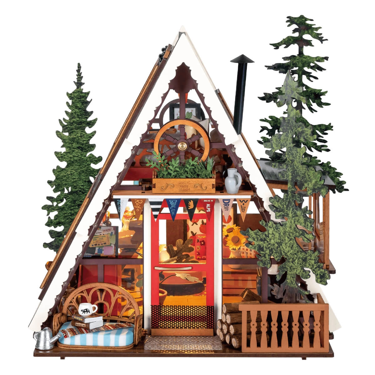 A-Frame Cabin DIY Miniature House Kit