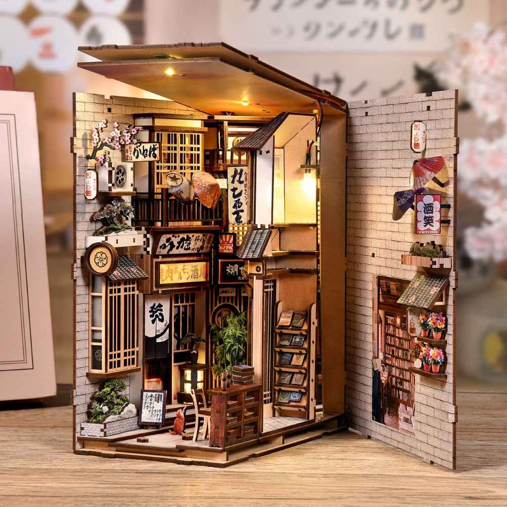 Japanese Alley Cat DIY Book Nook Kit