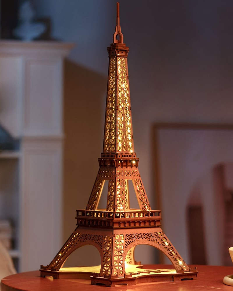 Night of the Eiffel Tower 3D Wooden Puzzle