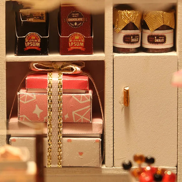 Chocolate Shop DIY Miniature House Kit
