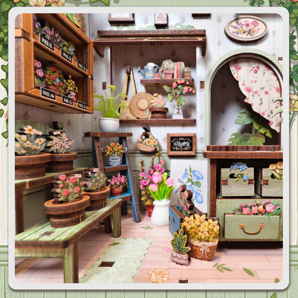 Champs-Élysées Florist DIY Miniature House Kit