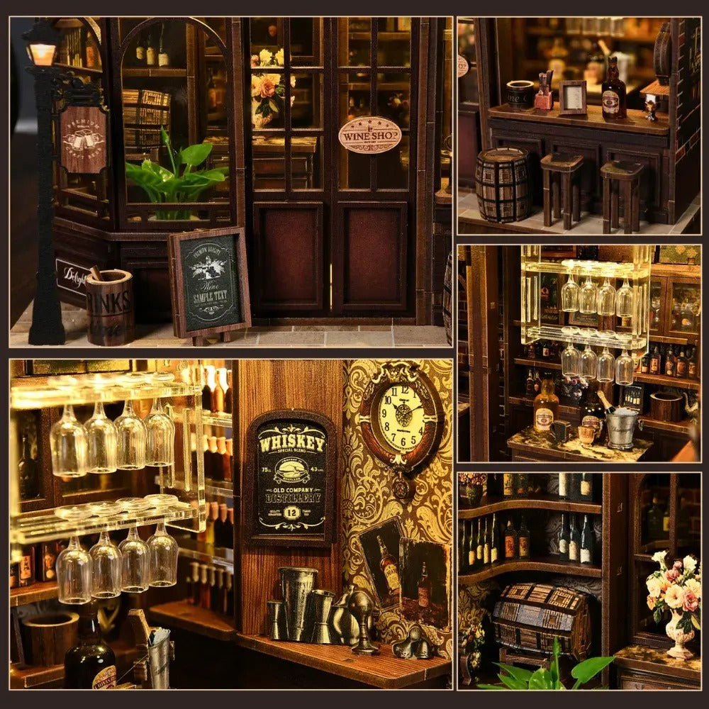 Corner Tavern DIY Miniature House Kit