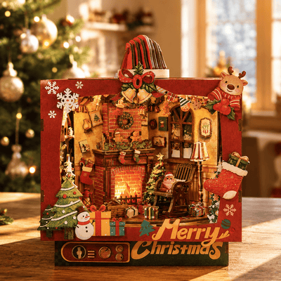 Christmas Trioz Rotating DIY Book Nook Kit
