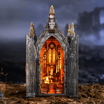 Abandoned Gothic Church DIY book nook kit