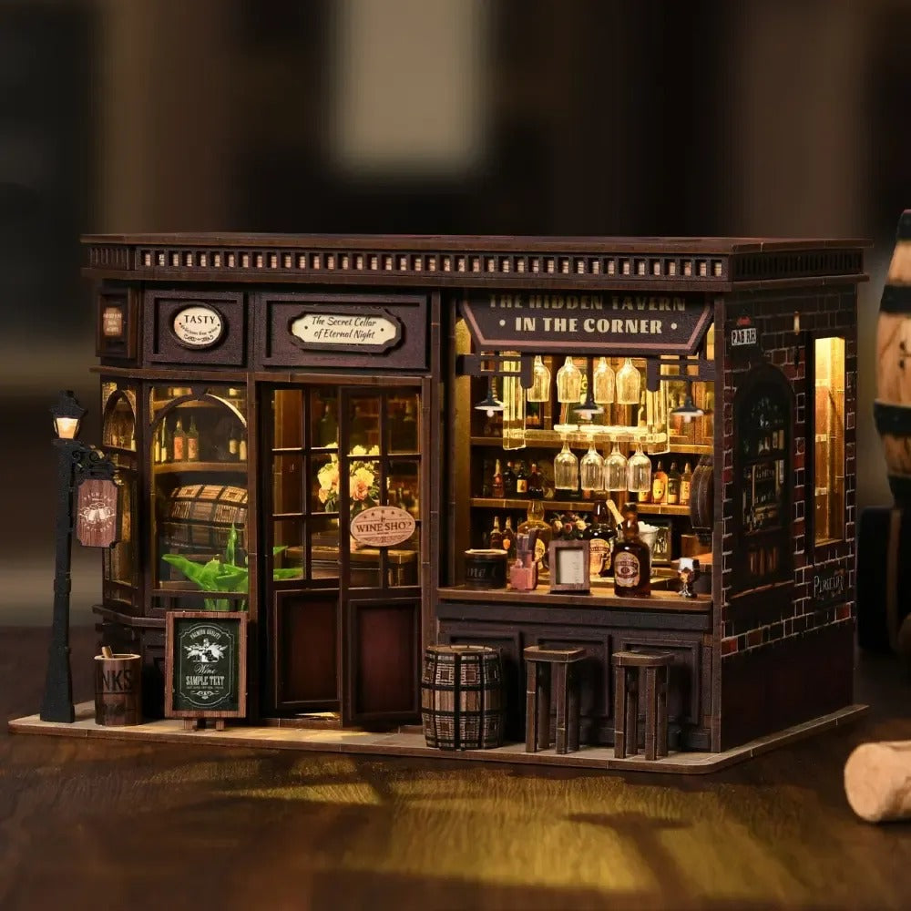 Corner Tavern DIY Miniature House Kit
