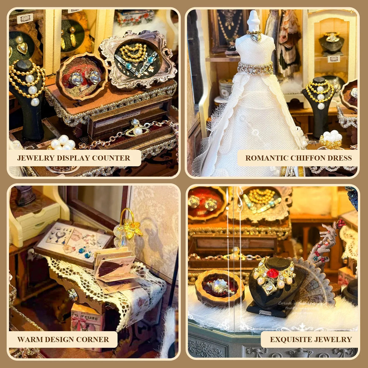 Plume Vintage DIY Miniature House Kit