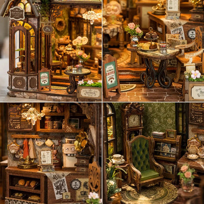Floral Mark Café DIY Miniature House Kit