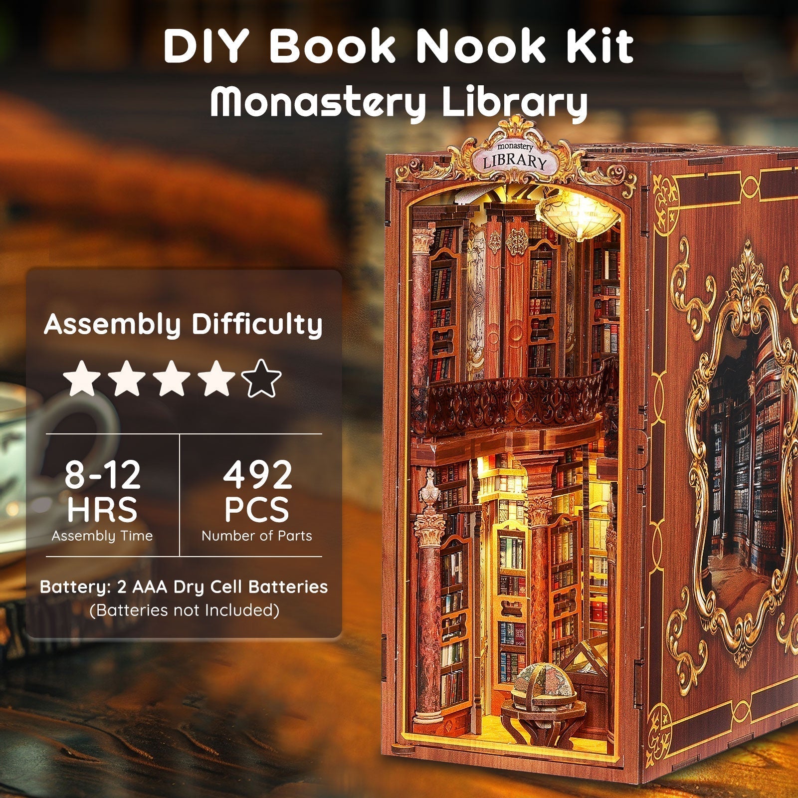 Monastery Library DIY Book Nook Kit