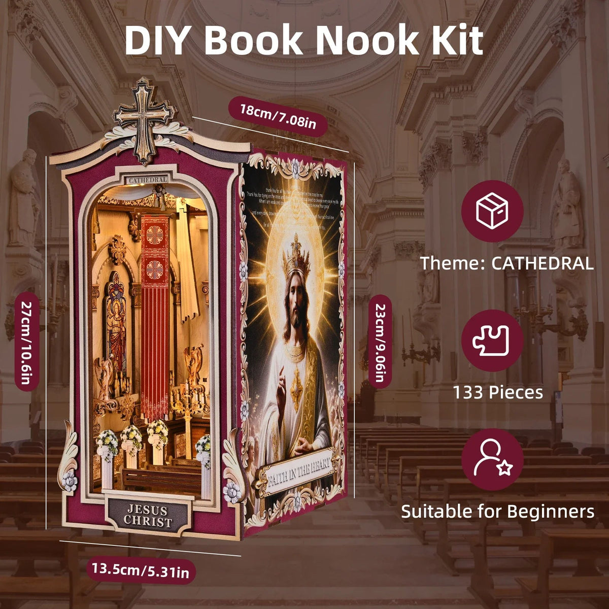 Holy Cathedral DIY Book Nook Kit