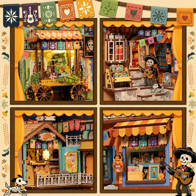 Plaza de los Muertos DIY Book Nook Kit
