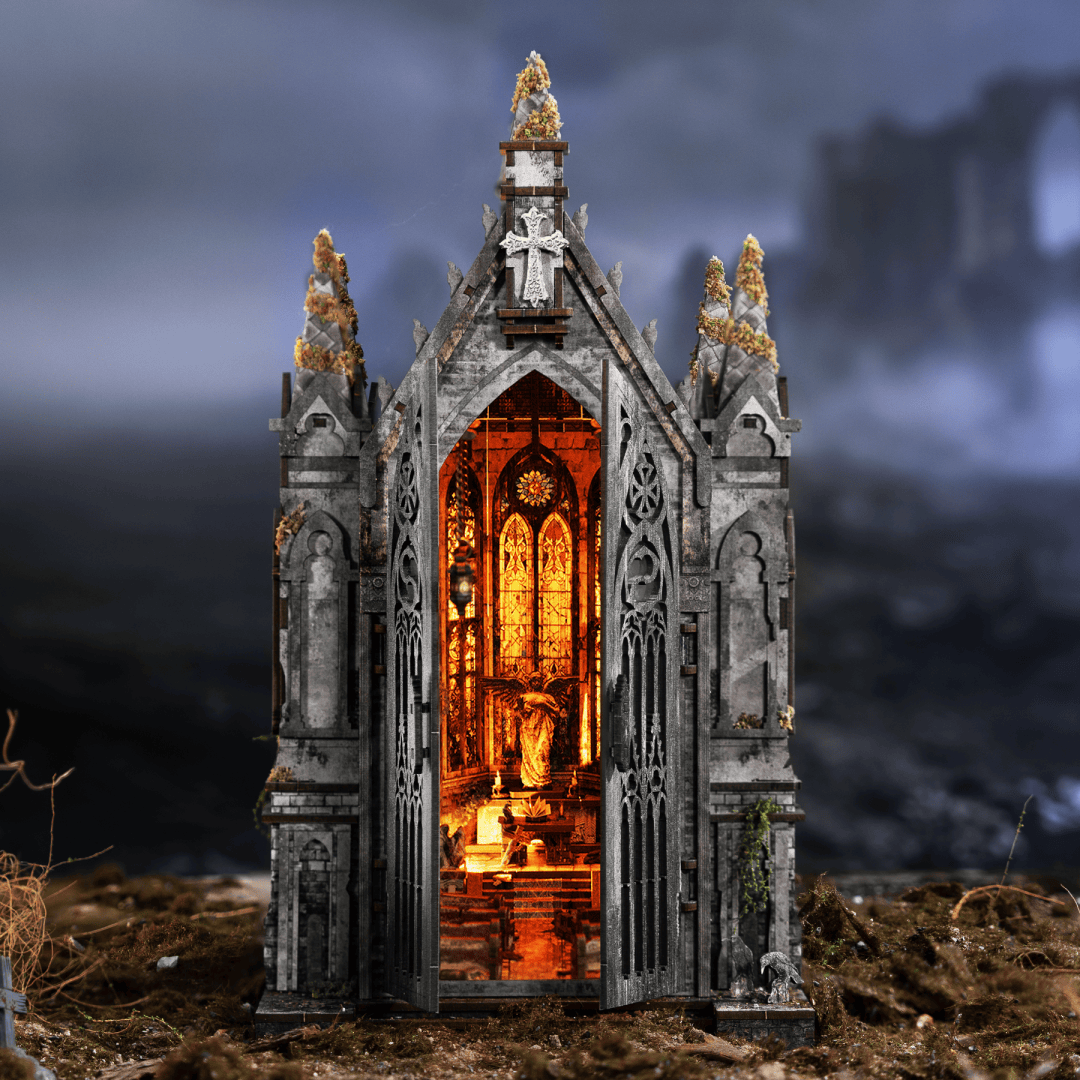 Abandoned Gothic Church DIY book nook kit