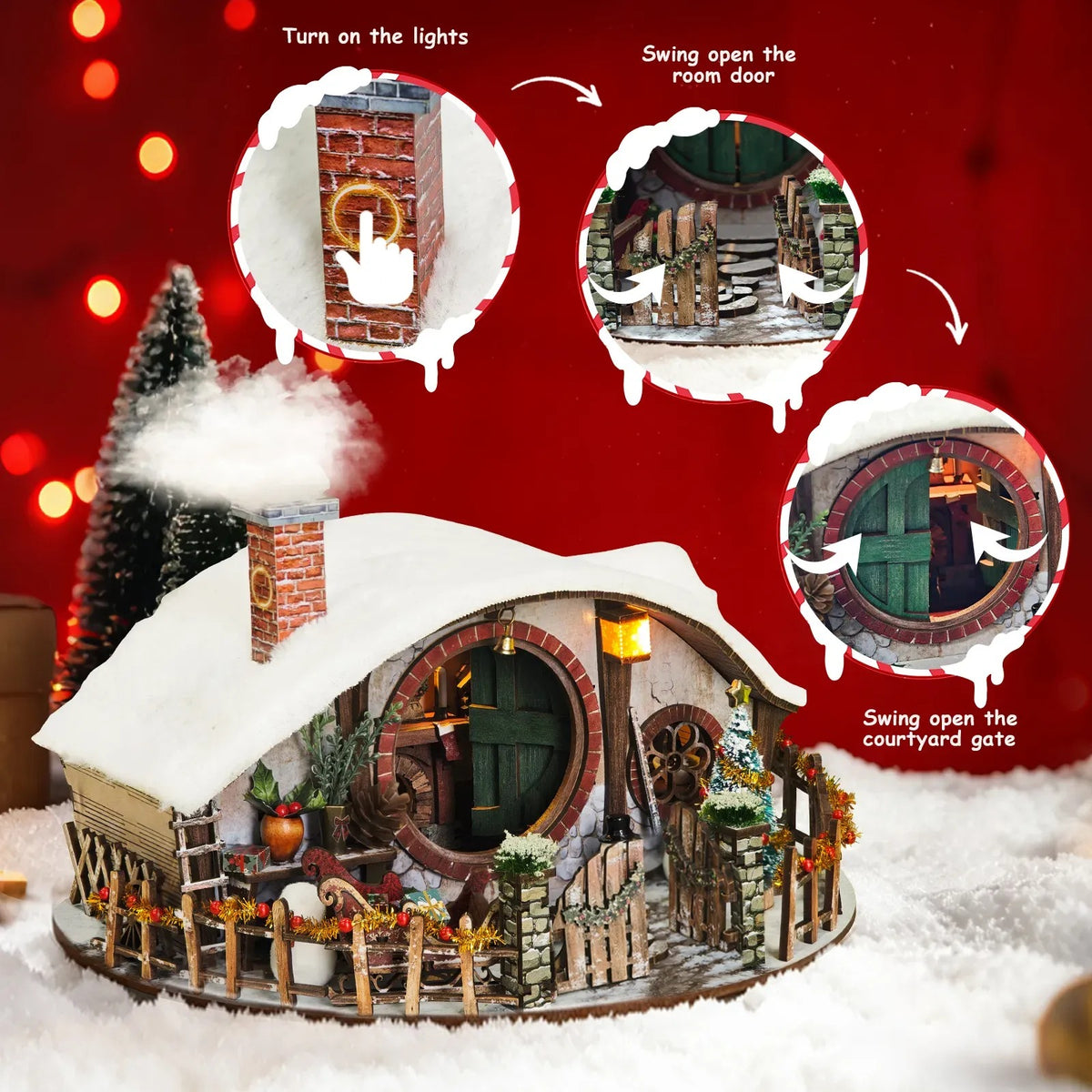 Magic Ring Snow DIY Miniature House Kit