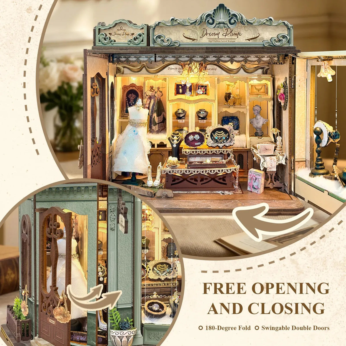 Plume Vintage DIY Miniature House Kit
