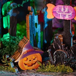 Halloween Night Carnival DIY Miniature House Kit