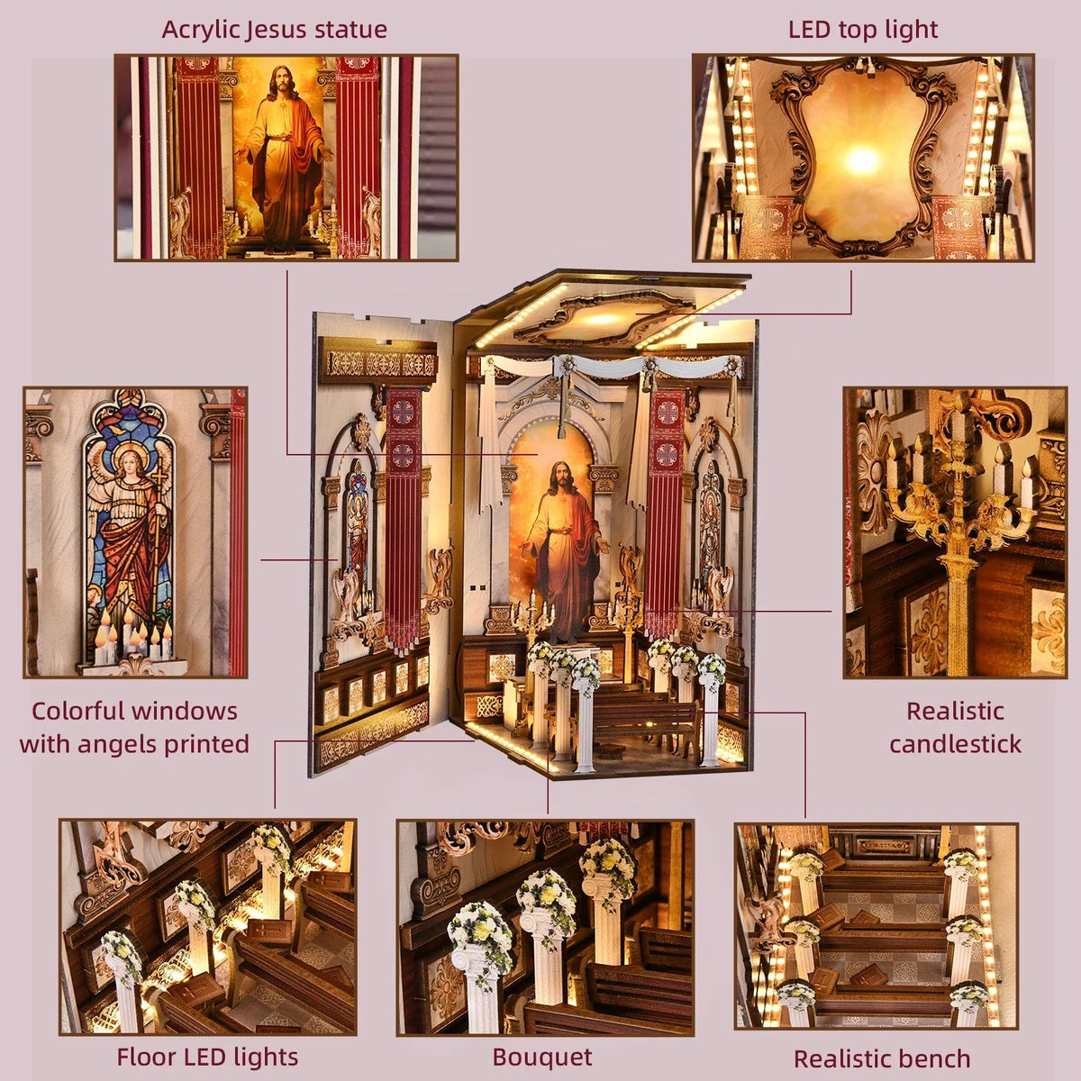 Holy Cathedral DIY Book Nook Kit