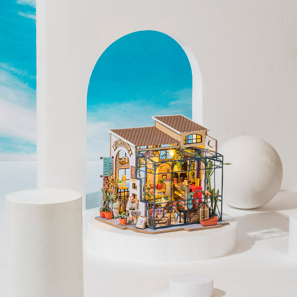 Emily's Flower Shop DIY Miniature House Kit