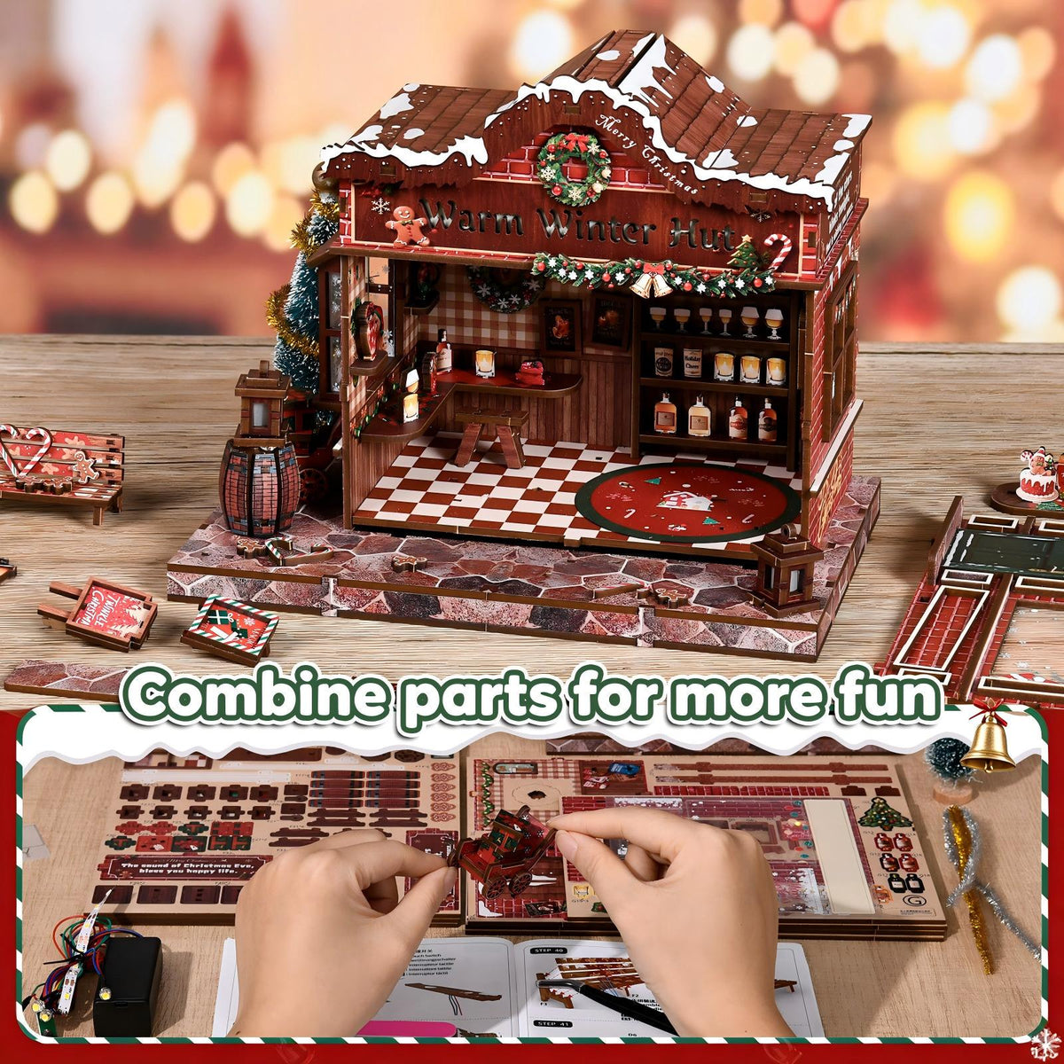 Warm Winter Hut DIY Book Nook Kit
