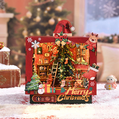 Christmas Trioz Rotating DIY Book Nook Kit