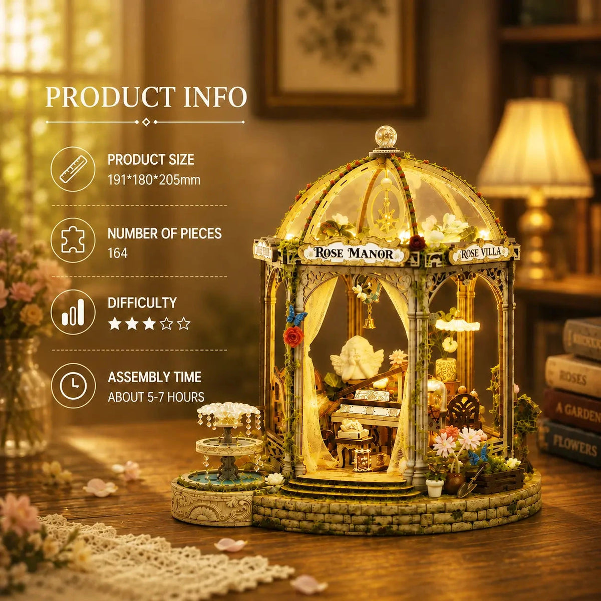 Rose Manor DIY Miniature House Kit