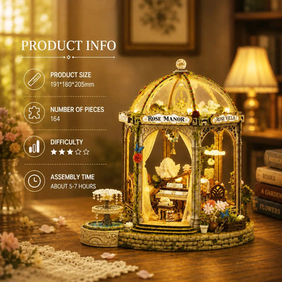 Rose Manor DIY Miniature House Kit