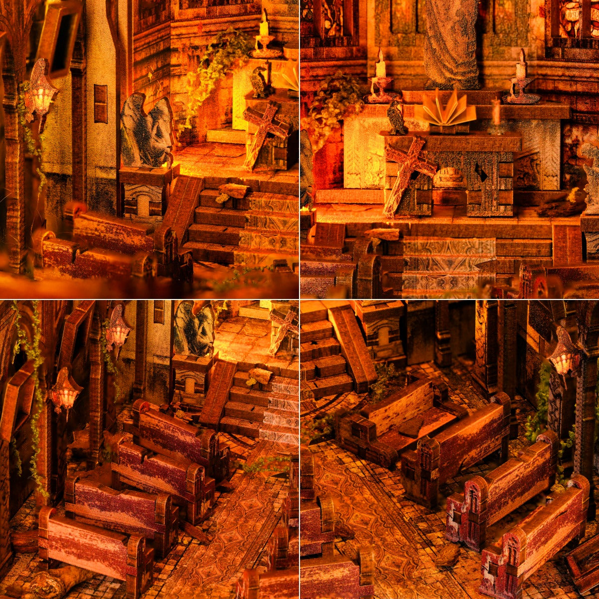 Abandoned Gothic Church DIY book nook kit
