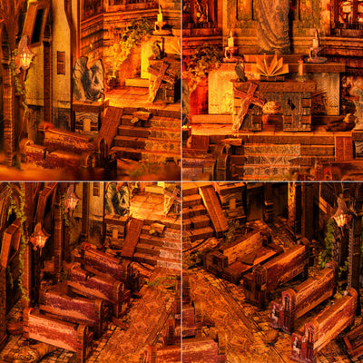 Abandoned Gothic Church DIY book nook kit