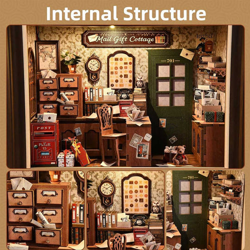 Mail Gift Cottage DIY Book Nook Kit