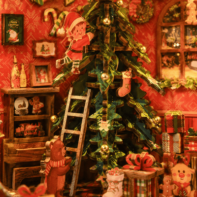 Christmas Trioz Rotating DIY Book Nook Kit