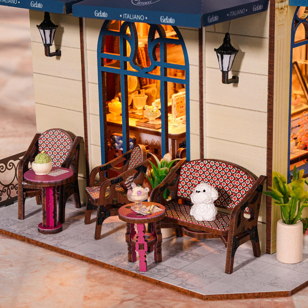 Gelateria Bella Vista DIY Miniature House Kit