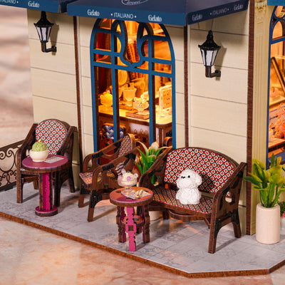 Gelateria Bella Vista DIY Miniature House Kit